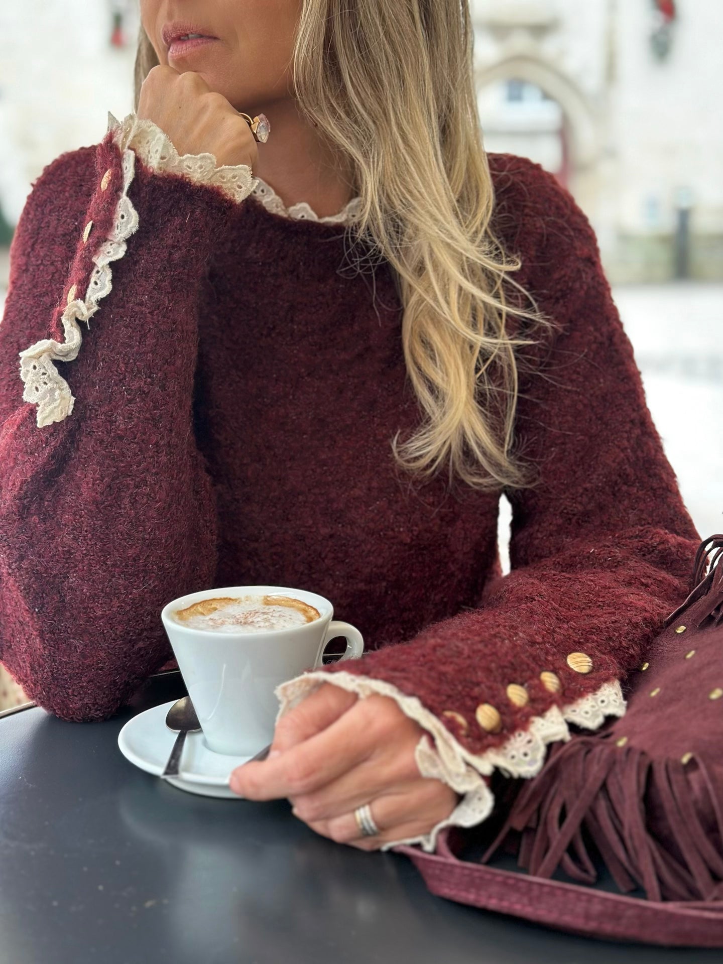 Pull finitions dentelle * Lily *