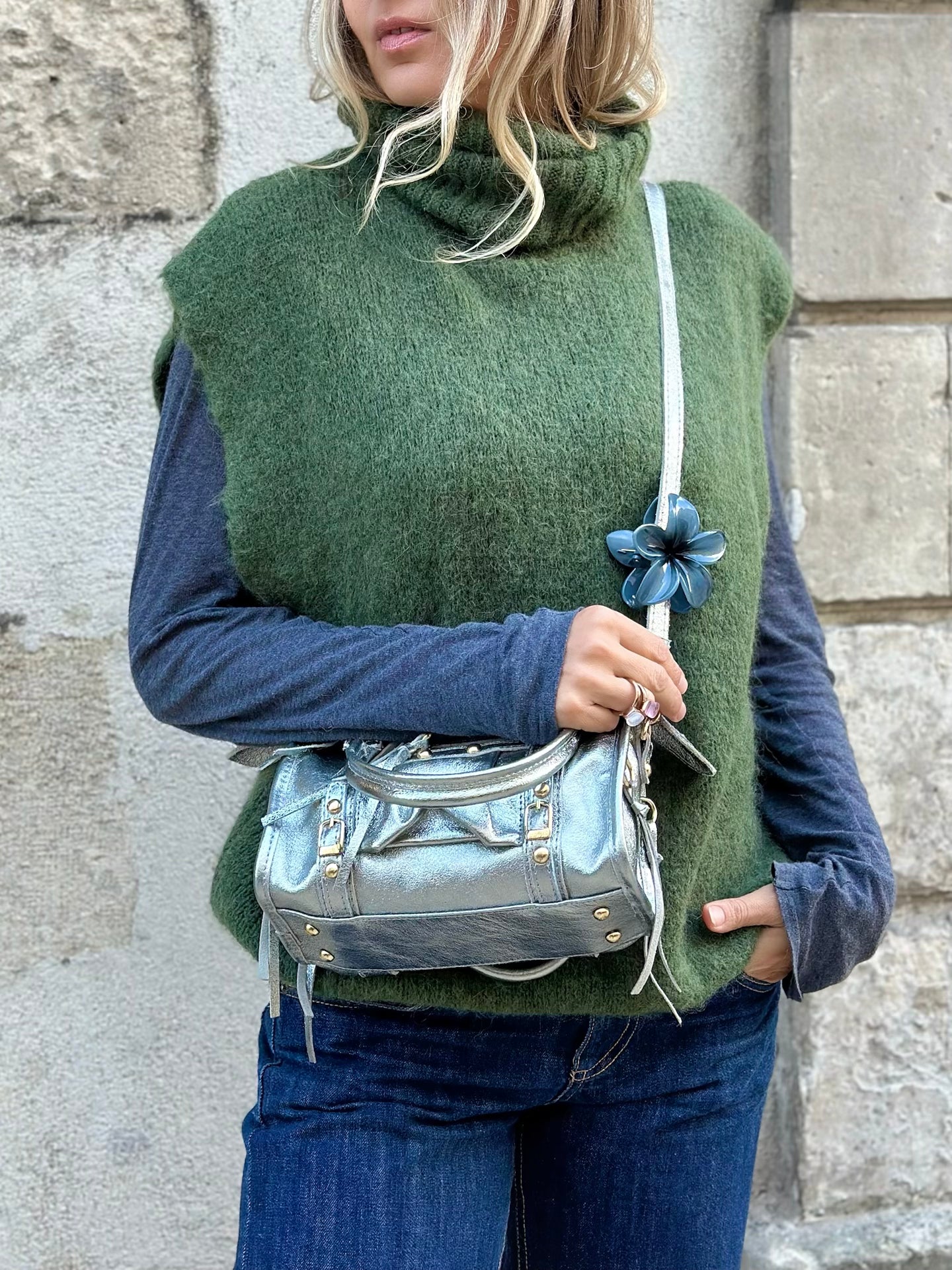 Pull col roulé sans manches * Paolo *