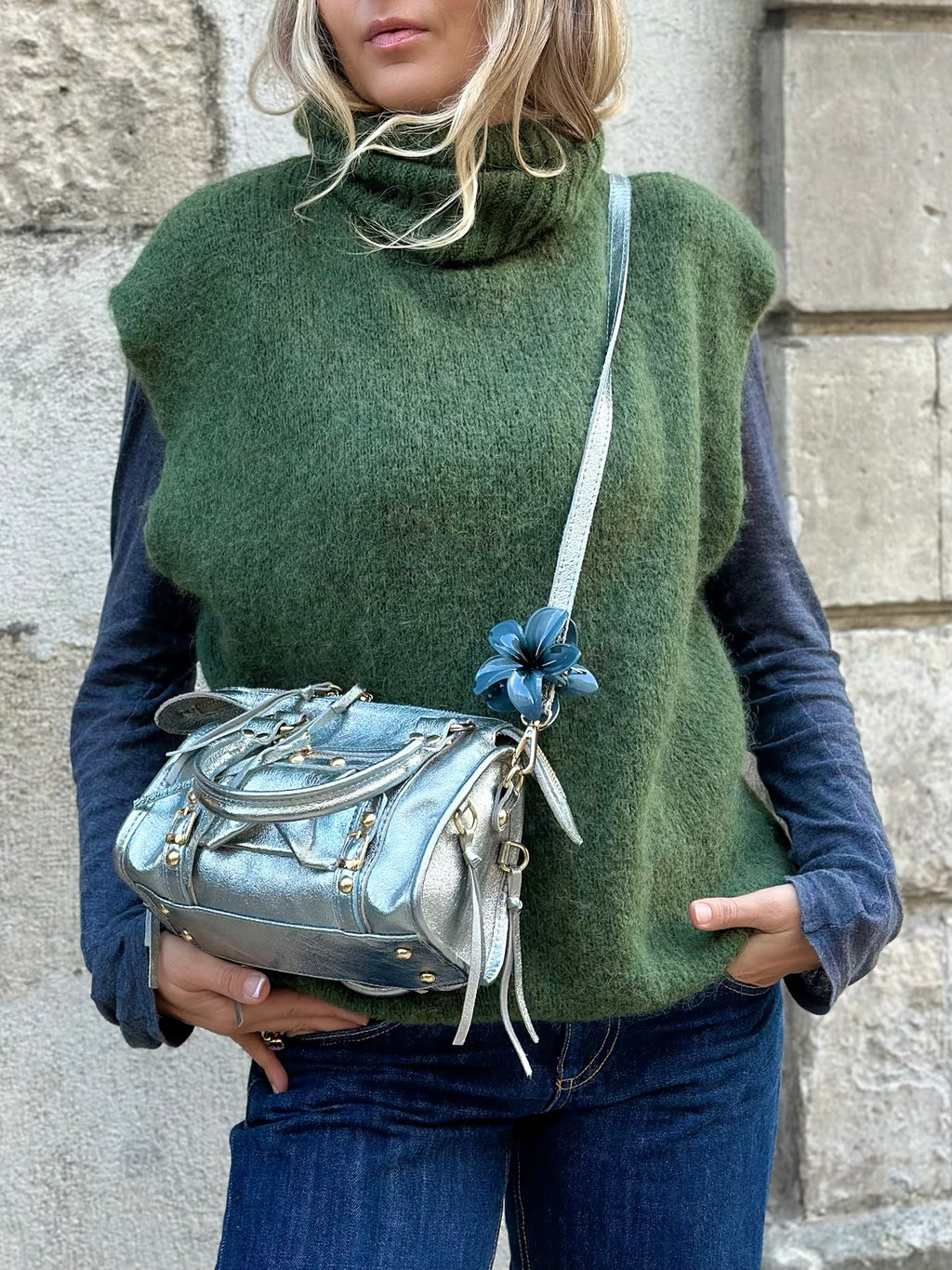 Pull col roulé sans manches * Paolo *