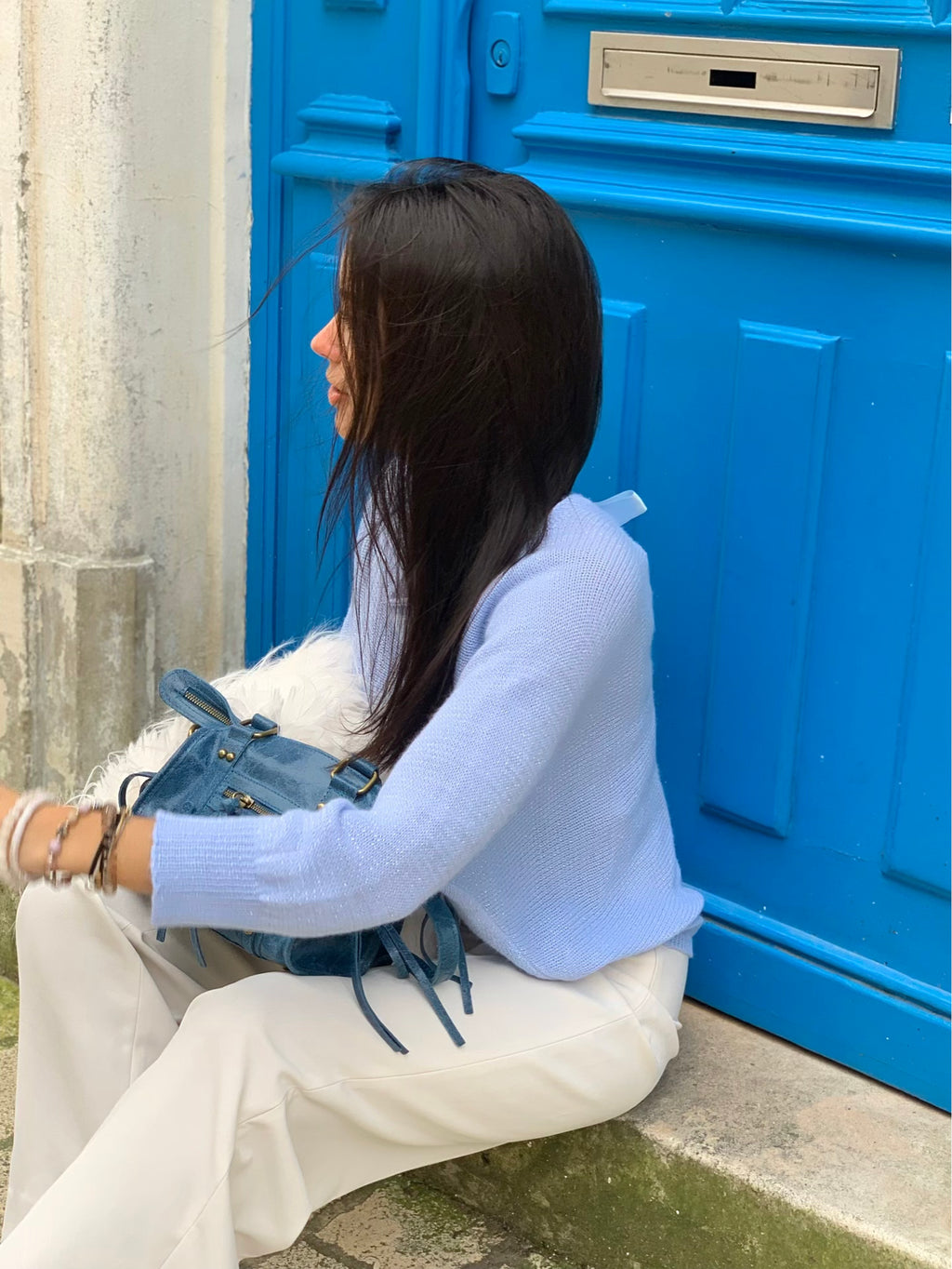 Pull paillettes * Rosy *