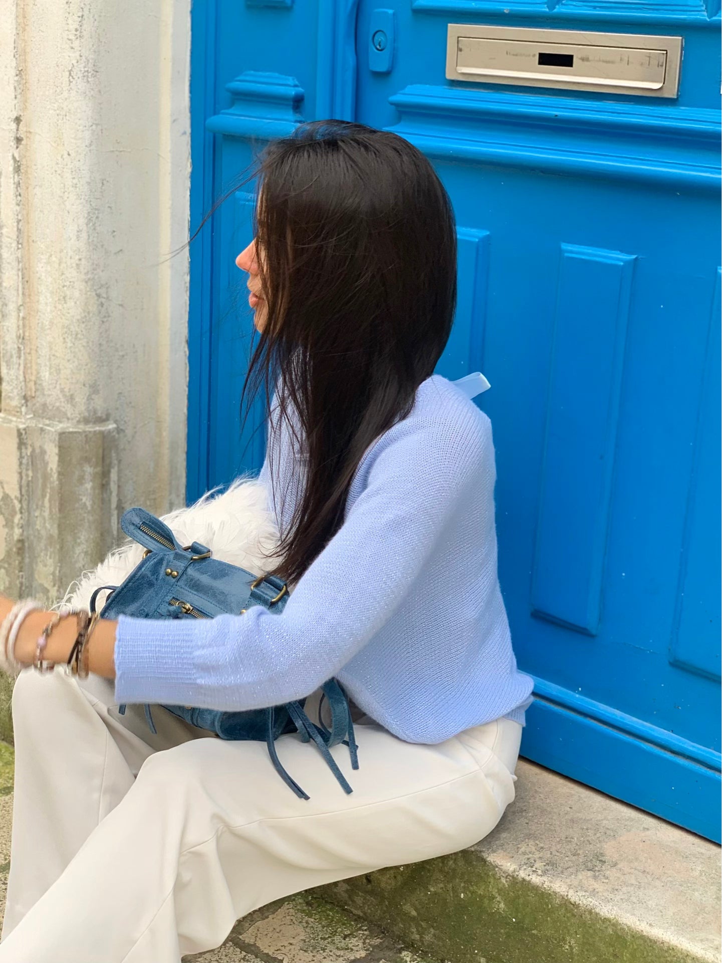 Pull paillettes * Rosy *