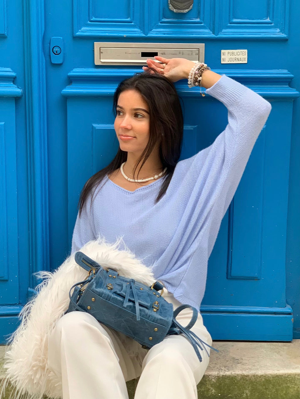 Pull paillettes * Rosy *