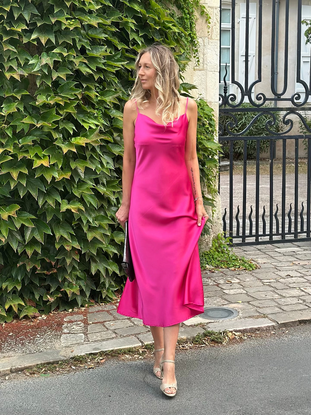Robe satinée * Paula *