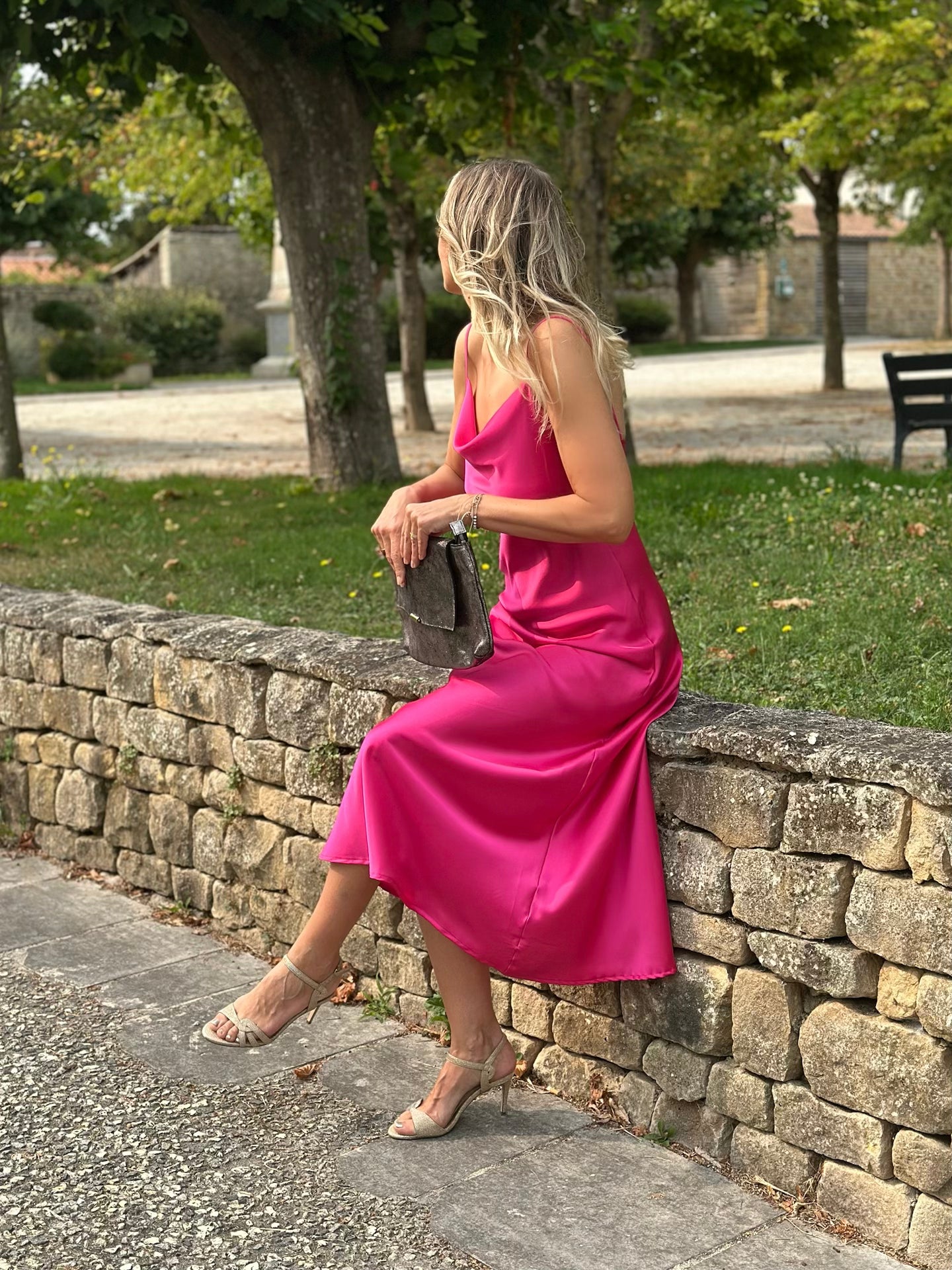 Robe satinée * Paula *