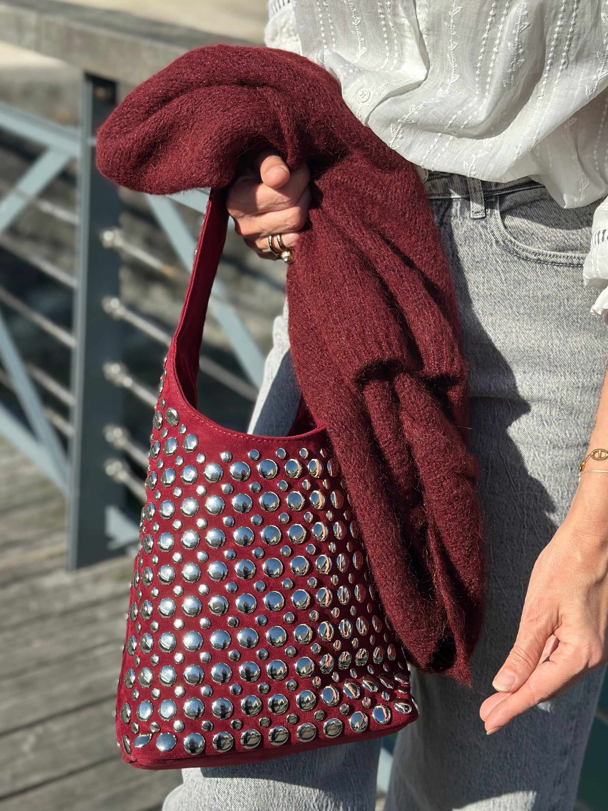 Sac sceau clouté * Maya *