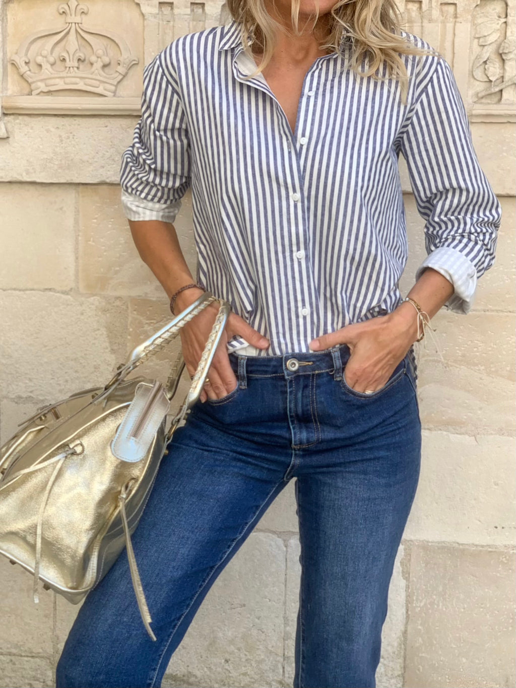 Sac en cuir pailletée * Gabriel * ( grand modèle)