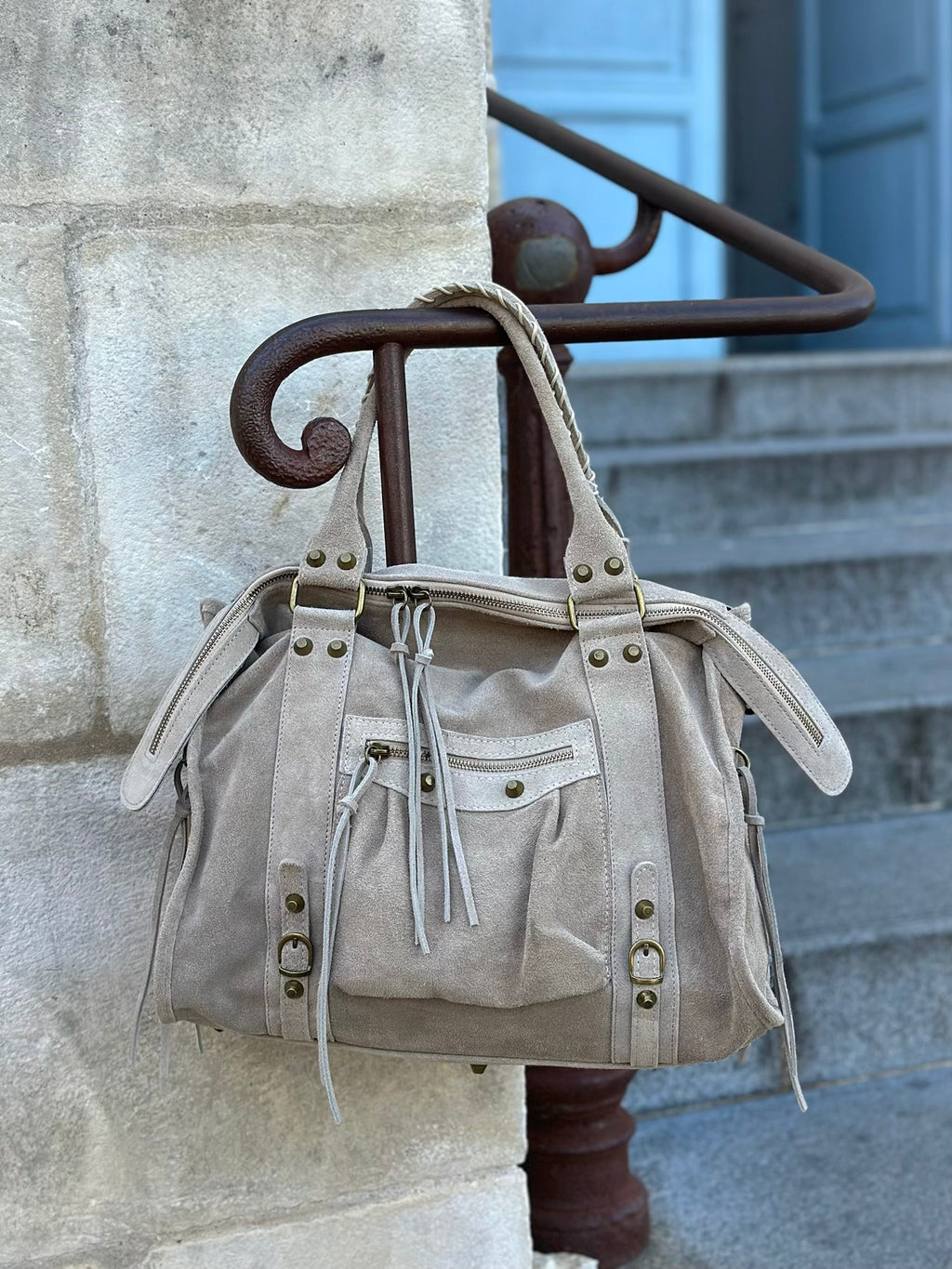 Sac en daim * Gabriel * ( grand modèle)