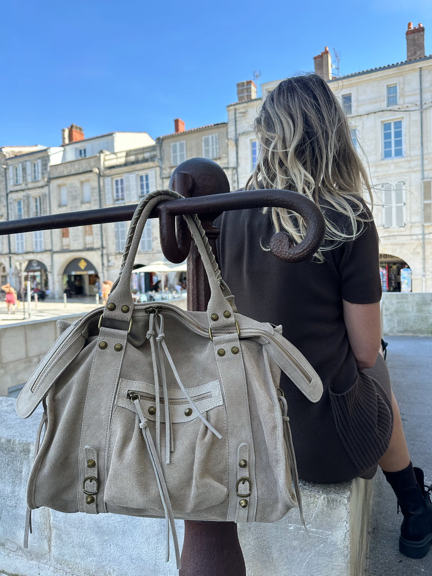 Sac en daim * Gabriel * ( grand modèle)