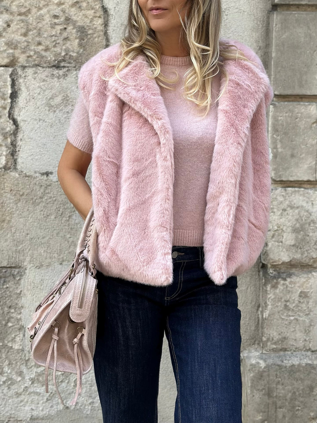 Veste en fausse fourrure * Snow *