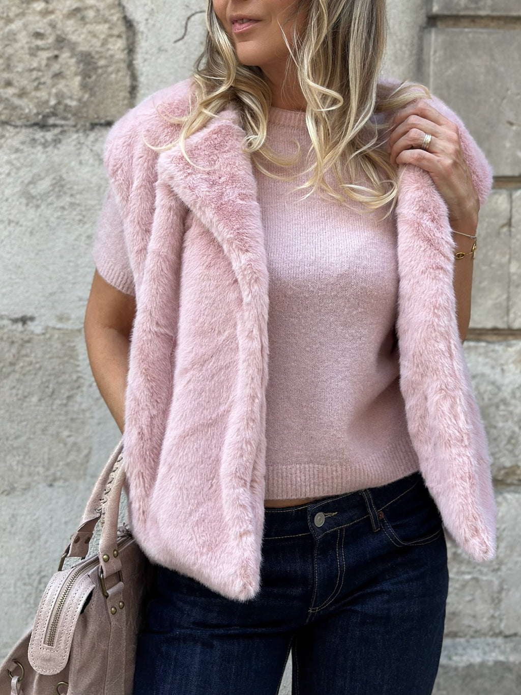 Veste en fausse fourrure * Snow *