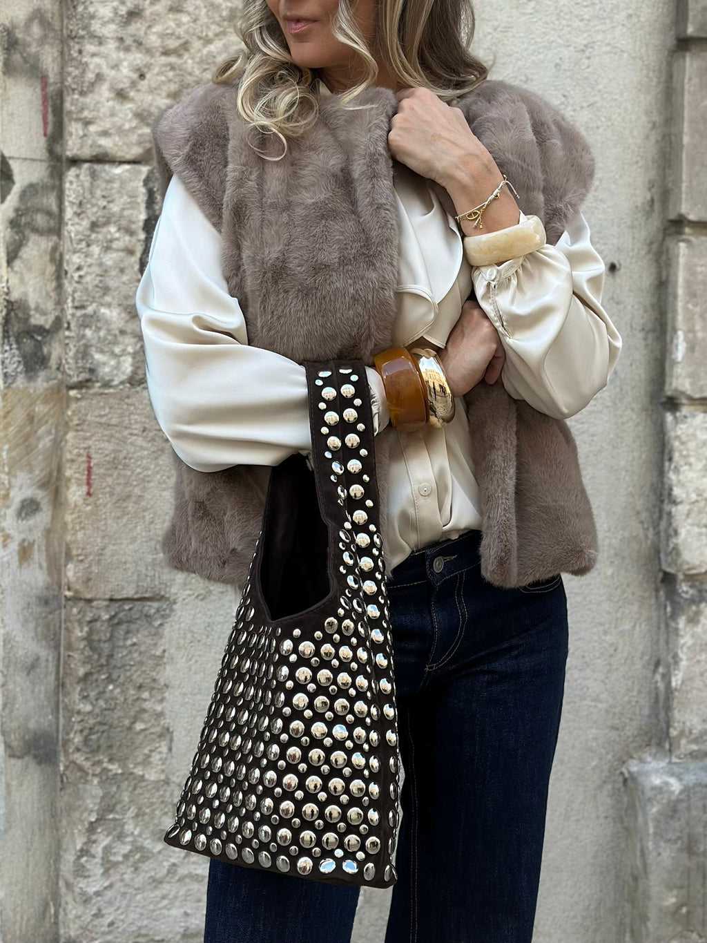 Veste en fausse fourrure * Snow *