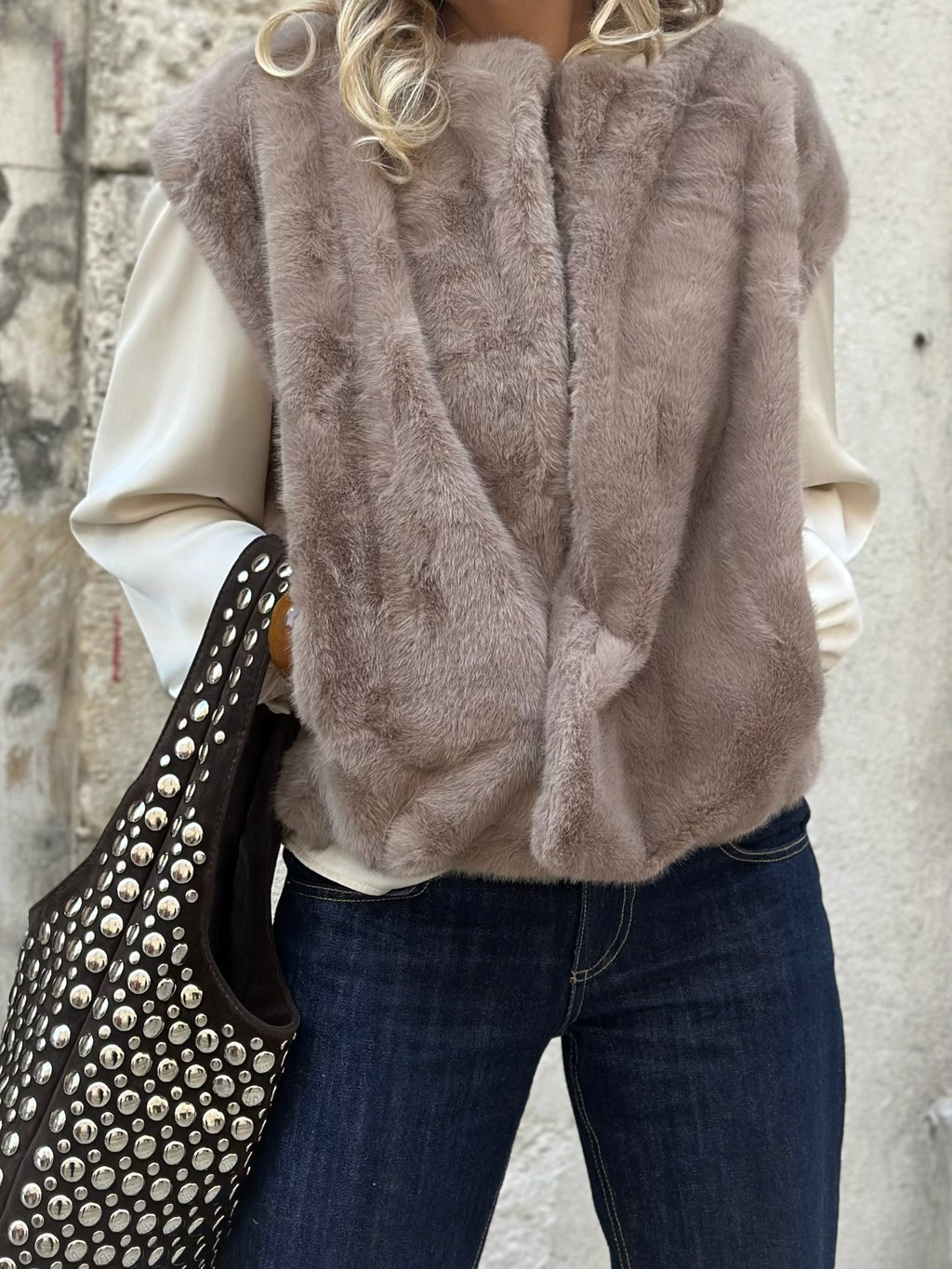 Veste en fausse fourrure * Snow *