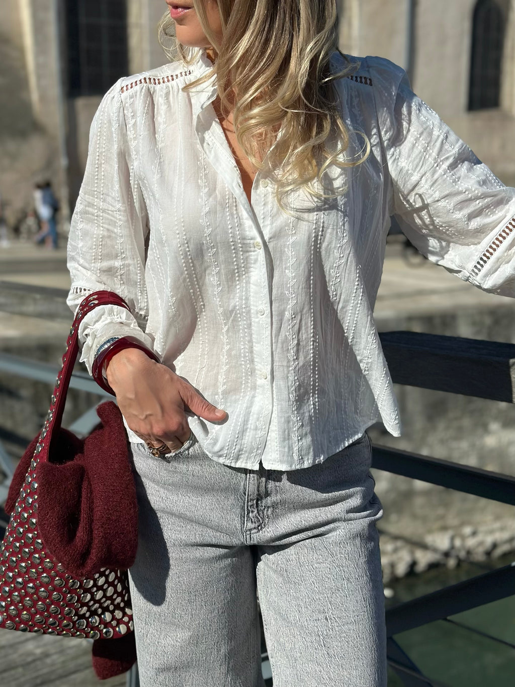 Blouse brodée * Romy *