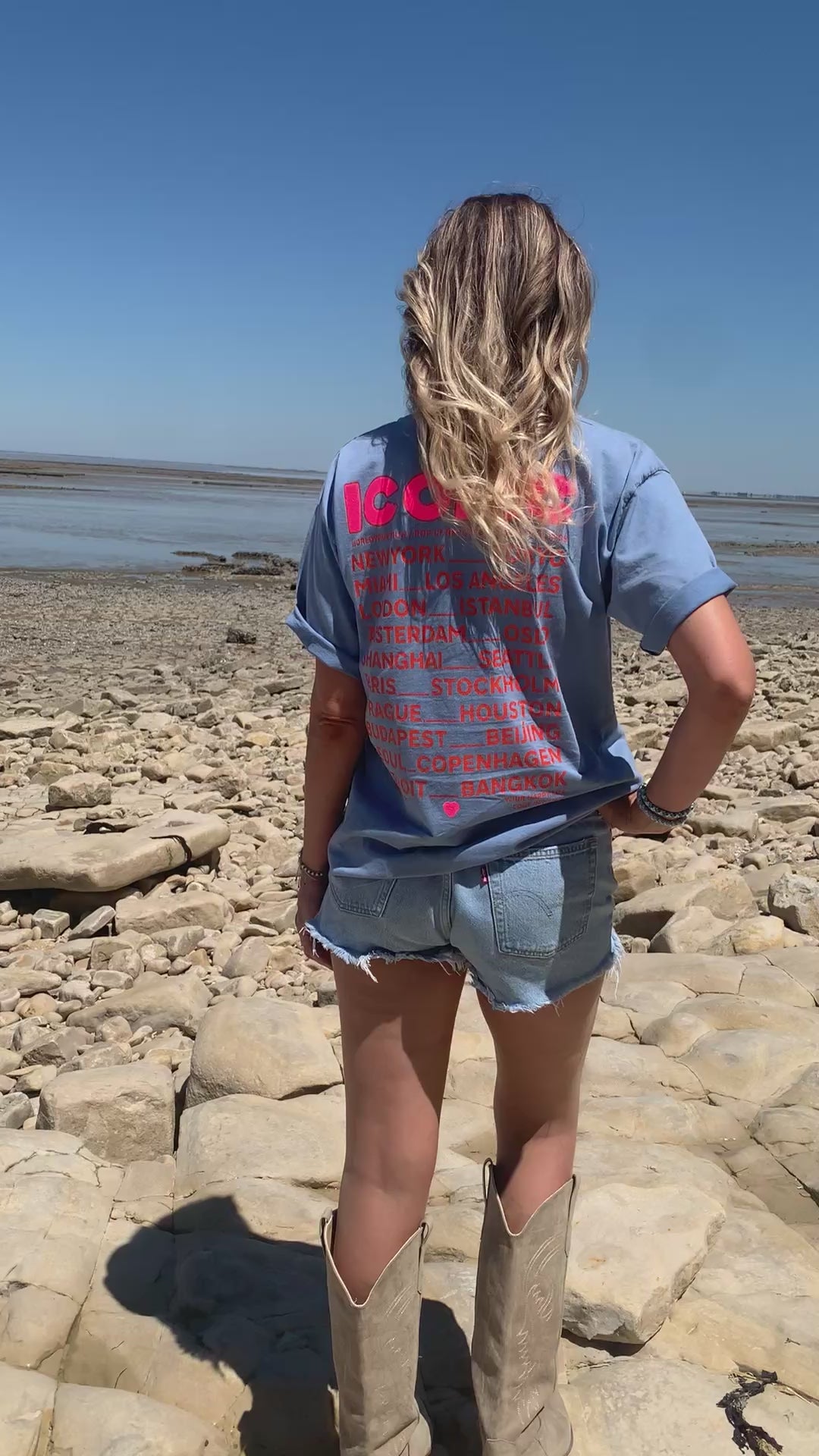 T-shirt * Iconic * bleu 