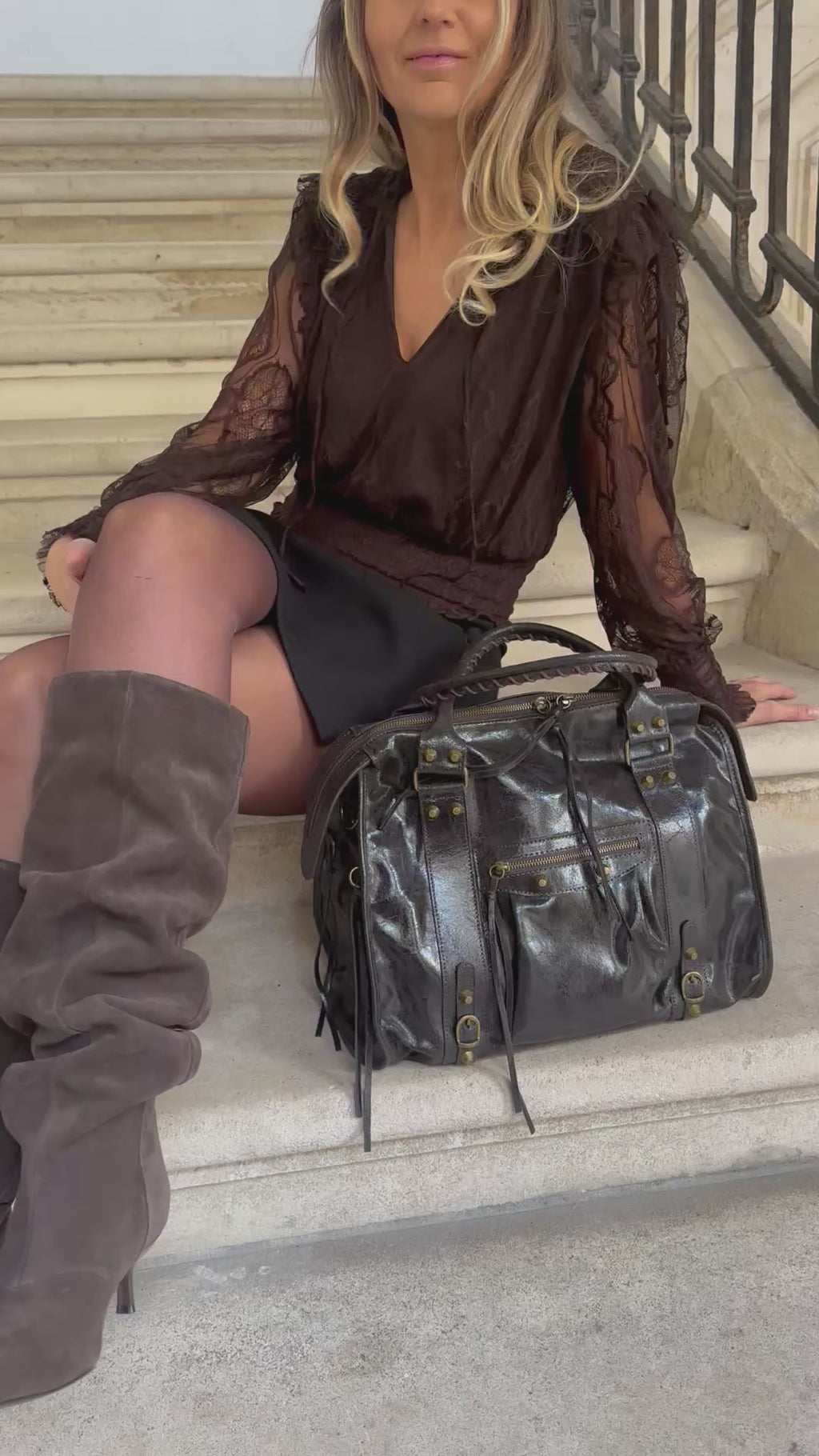 Blouse ajourée dentelle * Tara *